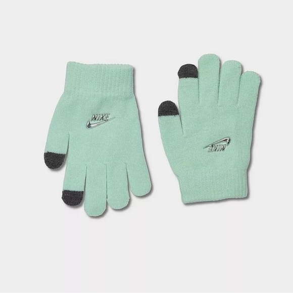Nike Girl Mint Foam Beanie and Glove Set - Picture 4 of 8